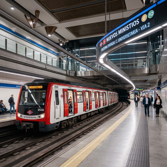 Metro de Madrid - Tren en estación